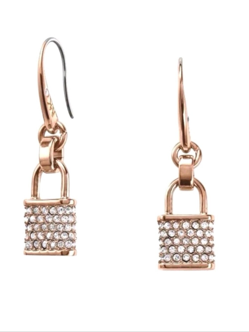 Micheal Kors Gold Earring With A Luxury Jewelry Box.